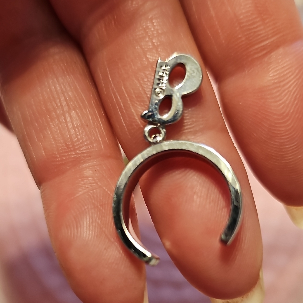 Silver Initial Charm Ring - image 3